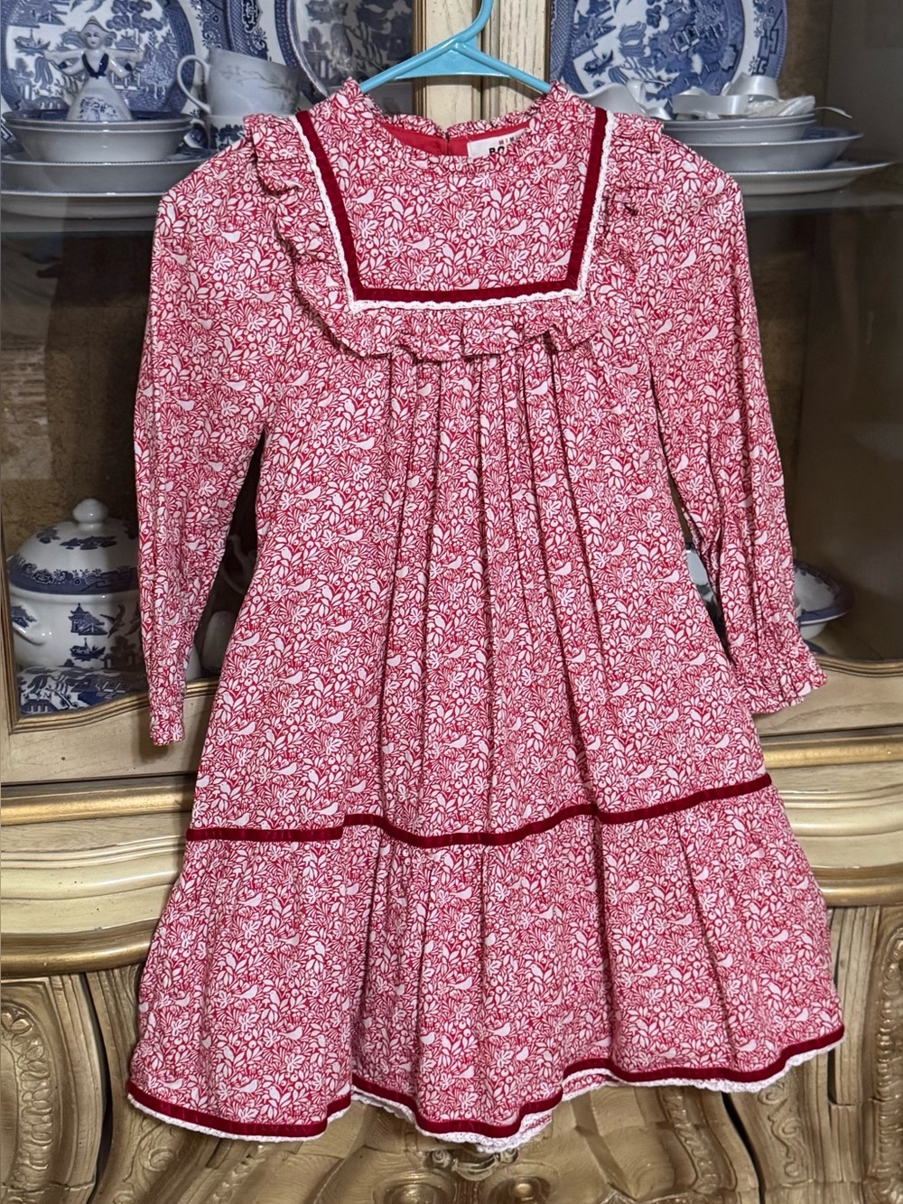 Mini Boden lace trim Nostalgia dress Girls 7-8y